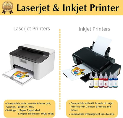 TransOurDream Tru-Heat Transfer Paper for Inkjet & Laserjet Printer (100 Sheets 8.5x11", 3.0) Printable HTV Heat Transfer Vinyl for T Shirts Iron On transfers for Light Fabrics (TRANS-L3-1-100)