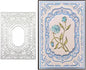 Lace Rectangle Frame Metal Die Cuts,Flower Border Square Frames Layering Label Card Cutting Dies Stencils for Card Making Stencil Embossing Tool Scrapbooking DIY Craft