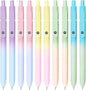 Gel Pens, 10PCS 0.7mm Gel Pens Black Ink Fine Point Smooth Writing Pens, High-End Series Ballpoint for School Office Supplies, Easter Basket Essentials, Easter Gifts for Men Women Student (Gradient)