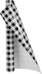 TORC Black White Buffalo Plaid HTV Vinyl 12 inch x 5 ft, Check Heat Transfer Vinyl Iron on Transfers for Christmas