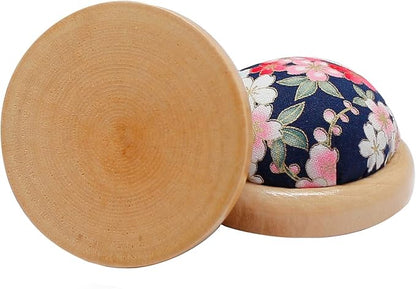 Fbshicung Pin Cushions Sewing Needle Cushion Holder Band Wearable Pincushions for Sewing (Japanese Flower 5)