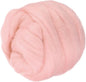 PATIKIL Wool Roving Yarn, 150G/5.3OZ Soft Felting Wool Pure Chunky Roving Yarn Bulk for Needle Felting Knitting Blanket Spinning Weaving DIY Craft, Light Pink