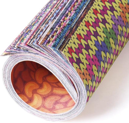 Square Origami Paper 6x6 Double Sided 50 Sheets 50 Colors 70GSM Origami Kit Japanese Chiyo Easy Fold Arts Crafts DIY Handwork Beginner Cloth
