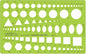 Pacific Arc Template: Combo Metric Circle Master, 2mm to 50mm 8.89" x 8.81"