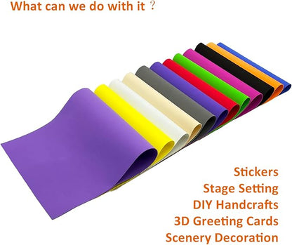 20 PCS EVA Foam Sheets DIY Handcraft Materials 1mm Thick 15.7 x 11.8 Inches Magenta EVA Foam Papers for Arts and Crafts