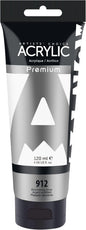 AUREUO Shimmering Silver Acrylic Paint, 4 Fl Oz / 120ml Single Tube, Rich Pigment Art Craft Paints for Canvas, Rocks, Wood, Ceramic, Fabric - Art Supplies for Beginners, Professionals, Artists