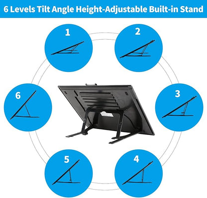 Wireless Rechargeable A3 LED Light Pad w/Built-in Foldable Stand, 3 Color Tone, 6 Levels of Brightness, Battery Powered Evenly Illuminated Light Box for Tracing Drawing and Diamond Painting