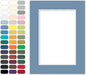 Poster Master Brittany Blue Matboard – 4-Ply Acid-Free Picture Mat Board with 45° Beveled Cut, Made in USA, Custom Cut to Any Size, 1/16" Thickness for Framing & Displays
