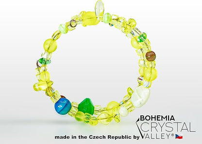 0.88oz (25g) Glow-Under-Blacklight Crystal Glass Bead Mix, Different Size & Color Uranium Czech Vintage Glass Bead Mix