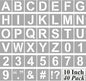 Alphabet Letter and Number Stencils 10 Inch - 40 Pack Large Letters and Numbers Stencil Templates with Signs for Painting on Wood, Reusable Number Letter Stencils for Chalkboard Signs & Wood Wall Art