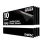 Trotec TroLase Lights | 24"x12"x1/250"(0.1mm thick) | Adhesive-Backed Flexible Laser Engraving Sheet/Film for Decal & Label | Double Color Plastic Sheet for Engraving | Black/White | 10pcs