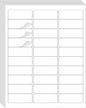 8.5"×11" Address Labels 600 Labels Sticker Paper for Laser/Inkjet Printer, 1" x 2-5/8" mailing Label- White