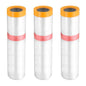 HARFINGTON 3 Rolls Pre-Taped Masking Film 126" x32.8ft Double Adhesive Tape and Drape Painters Plastic Drop Cloth Film with Tape Plastic Sheeting for Automotive Painting Covering