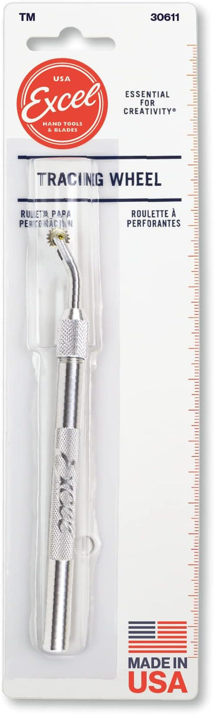 Excel Blades Pounce Wheel - 5/16-Inch Stainless Steel Tracing Wheel, Perforating, Cutting, Sewing Patterns, Quilting & Embossing Tool for Tracing Paper and Leather Craft
