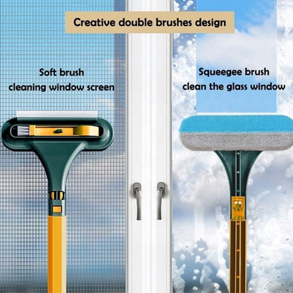 Upgrade Window Screen Cleaner, 2 in 1 Detachable Window Cleaning Brush - Image 3