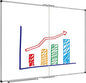 XBoard Dry Erase Board 60 x 48 Inch | Foldable Magnetic White Board for Wall with Marker Tray 5' x 4' | Aluminum Frame Folding Message Presentation Board