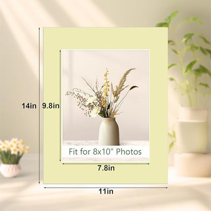 Egofine 14 Packs Picture Frame Mats, 11x14 Picture Mats for 8x10 Photos, Acid-Free Mixed Colors Pre-Cut Photo Board for Photos, Prints, Artworks