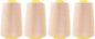Mandala Crafts 4 Pack of Serger Threads Cones Spools - 40S/2 24000 Yards Polyester Nude Threads for Sergers Machine and Overlock Quilting Sewing Machine