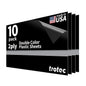 Trotec TroLase Lights | 24"x12"x1/250"(0.1mm thick) | Adhesive-Backed Flexible Laser Engraving Sheet/Film for Decal & Label | Double Color Plastic Sheet for Engraving | Black/Silver | 10pcs