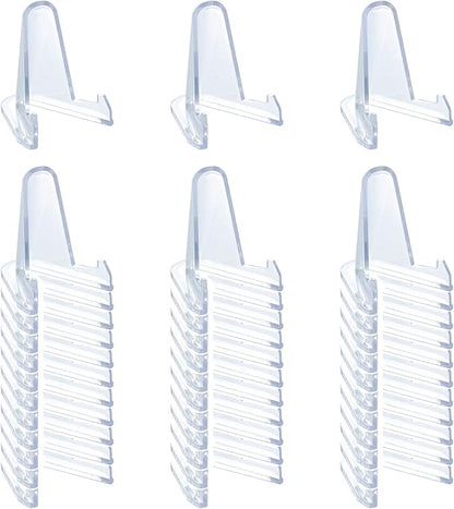 36 PCS Acrylic Display Holder Clear Display Easel Stands for Coins Capsules Phone Medals Stones Cards (Medium)