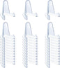 36 PCS Acrylic Display Holder Clear Display Easel Stands for Coins Capsules Phone Medals Stones Cards (Medium)