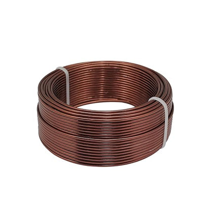 12 Gauge Aluminum Craft Wire, 2mm×30Yards Bendable Metal Craft Wire for Bonsai Plant Stand, Doll Skeletons, Wire Sculpture, Jewelry Making and Home Decorations (Bronze)