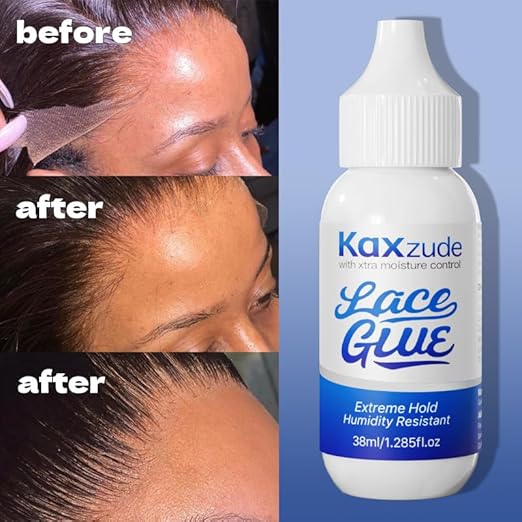 Extremely Strong Adhesive lace False Hair Gel - Waterproof and Sweat-Proof, Invisible Safety Adhesive, Thin Layer Brings Seamless Comfort, Suitable for Long-Term Wearing, 1.3 Ounce