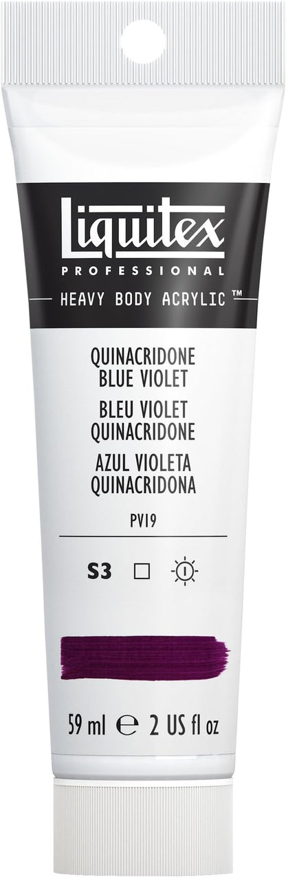 Liquitex Professional Heavy Body Acrylic Paint, 2-oz (59ml) Tube, Quinacridone Blue Violet