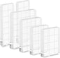 6PCS Acrylic Stamping Block, Clear Acrylic Block for Stamping, Stamp Block Decorative Stamp Block for DIY Craft, Stamping Block Scrapbooking Craft Making, Clear Stamping Blocks Tool