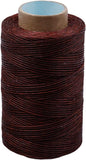 284 Yards Waxed Thread, 210D Heavy Duty for Leather Sewing, Upholstery, 0.8mm Flat Waxed for Bookbinding, Shoe Repairing, Leather Projects