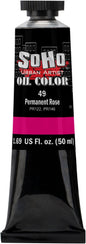 Soho Urban Artist Oil Paint - Permanent Rose, 50 ml Tube - Best Valued Oil Colors for Painting, Excellent Pigment Load