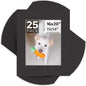 Mat Board Center, Pack of 25, 16x20 for 11x14 Black Mats - Acid Free, 4-ply Thickness, White Core - for Pictures, Photos, Framing