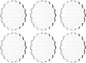PATIKIL 3" Acrylic Stamp Block, 6Pcs Clear Stamping Block with Grid Lines Decorative Mounting Blocks Round for Scrapbooking DIY Crafts Card Making