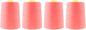 Mandala Crafts 4 Pack of Serger Threads Cones Spools - 20S/2 24000 Yards Polyester Coral Threads for Sergers Machine and Overlock Quilting Sewing Machine