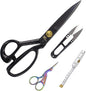 BIHRTC Sewing Scissors Stork Scissors for Fabric Scissors Heavy Duty Stainless Steel 9 Inch Professional Tailor Shears Set for Tailoring Sewing Dressmaking Quilting Sharp Scissor Pack of Tape Measure