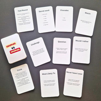 Hat Acrobat Couples VS Couples - The Ultimate Date Night Game for Multiple Players - Couples Game with 10 Different Categories and Challenges