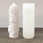 Grape Pillar Candle Molds Vintage Cylinder Thick Silicone Molds for Candle Making Soaps Resin Clay Home Decoration Crafts DIY