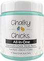 Chalky Chicks All-in-One Chalk Paint for Furniture or Cabinet - 8 Fl Oz - Matte Finish Riptide (Green Blue) for Metal, Wood Furniture Paint - No Sanding All-in-One for Home Decor & Crafts, USA Made