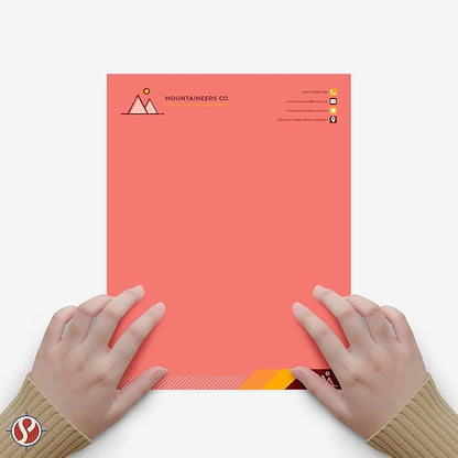 8.5 x 11" Salmon Color Paper Smooth, for School, Office & Home Supplies, Holiday Crafting, Arts & Crafts | Acid & Lignin Free | Regular 20lb Paper - 100 Sheets