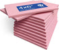 Falling in Art 4 x 6" Pink Rubber Carving Blocks, 12 Pack Soft Linoleum Blocks for Printmaking, Stamp Making, and DIY Crafting, 4/17" Thick