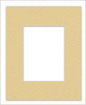 Poster Palooza 8.5x11 Mat Bevel Cut for 7x9 Photos - Acid Free Marzipan Beige Precut Matboard - For Pictures, Photos, Framing - 4-ply Thickness