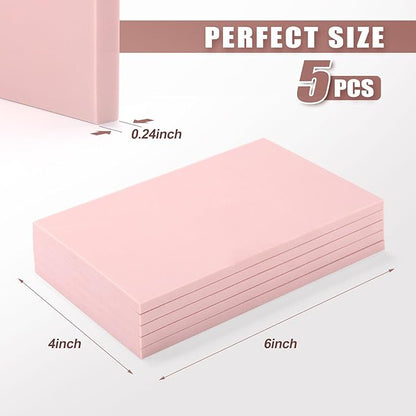 Linoleum Blocks for Printmaking Supplies - 5PCS 4”x6”Rubber Linocut Block Printing Kit for Stamp Carving, Soft Relief Printing Linoleum for DIY Crafts & Art Projects