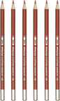 PATIKIL Watercolor Pencil, 6Pcs Water Soluble Pencils for Blending, Coloring, Sketch Drawing, Painting, Bright Brown