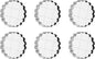 PATIKIL 1.4" Acrylic Stamp Block, 6Pcs Clear Stamping Block with Grid Lines Decorative Mounting Blocks Round for Scrapbooking DIY Crafts Card Making