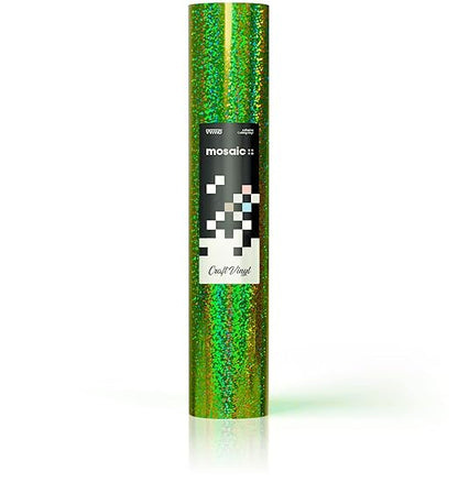 VViViD Mosaic+ Crafting Vinyl (Green Holographic Glitter, 1ft x 5ft)