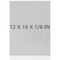 6061 T651 Aluminum Sheet Metal 12 x 16 x 1/8 (0.125”) Inch Flat Plain Aluminum Plate Covered with Protective Film, Heat Treatable Rectangle 3MM Aluminum Metal Plate for Industrial, Crafting