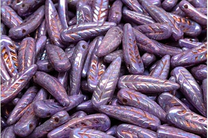2.1oz (60 g) Mix of Unique Czech Bohemia Glass Pressed Beads, Violet Purple Pink Crystal AB, Table Cut, Matte and Glossy, Hand Made BCV