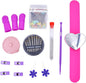 Sewing Kit for Teens & Petite Fingers | THIK-Grip Thimbles - Small (2) Medium (1) | Needles (55) | Ruler (1) | Fabric Clips (4) - Pins (100) (Not Heat Resistant) & More Supplies