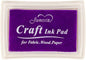 Purple Ink Pad Finger Washable Kids Stamp Ink Pad for Rubber Stamps Paper Scrapbooking