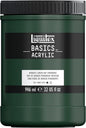 Liquitex BASICS Acrylic Paint, 946ml (32-oz) Jar, Hooker’s Green Hue Permanent